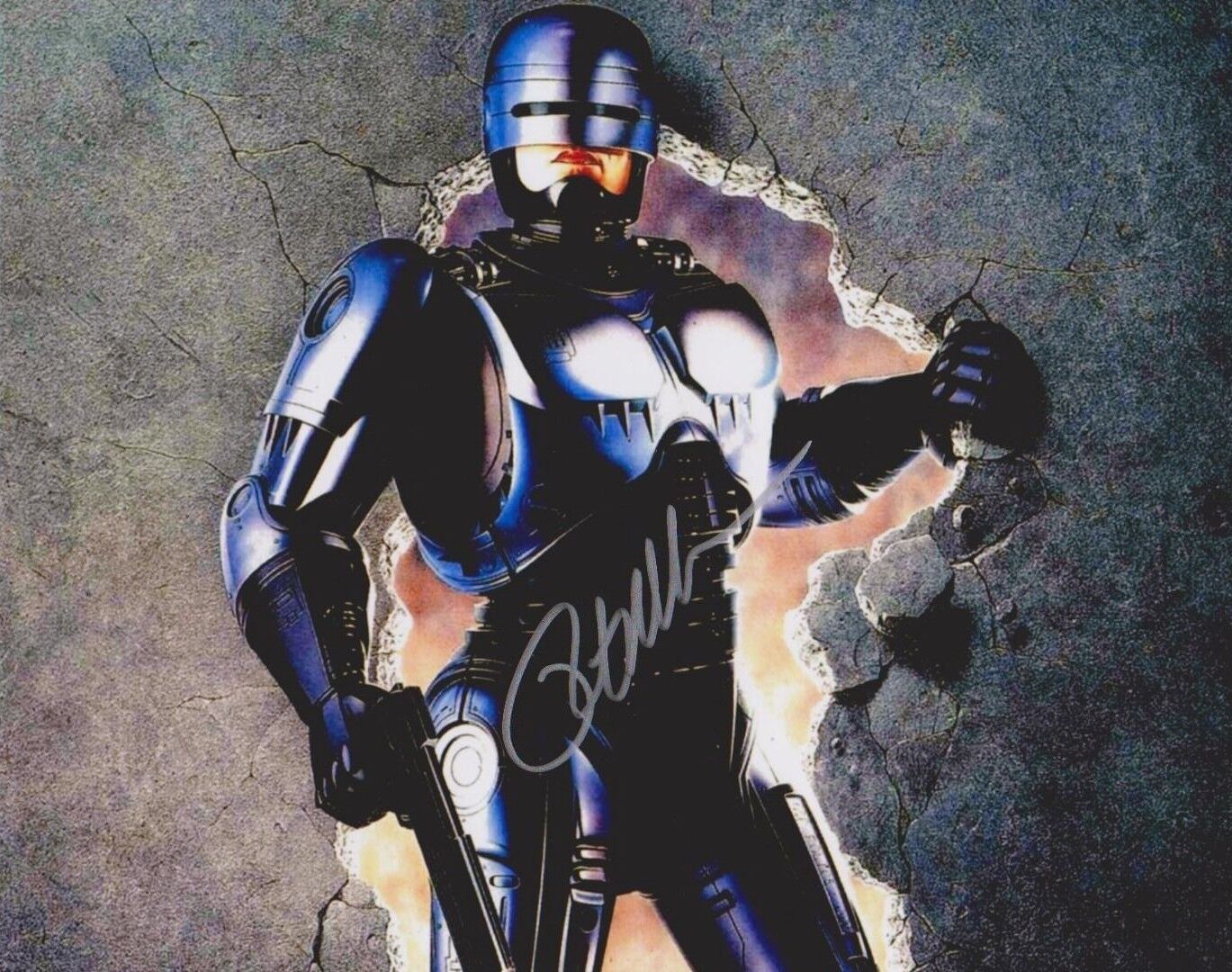 Peter Weller In Person Signed 8x10 Photo Poster painting - ROBOCOP - RARE!!! -G150