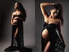 Pregnant Maternity Photography Front Fork Lace Maxi Dress