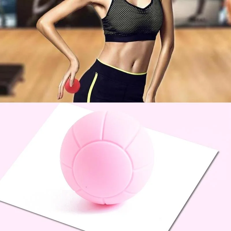 Fascia Ball Muscle Relaxation Yoga Ball Back Massage Silicone Ball, Specification: Basketball Pink Ball