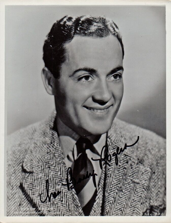 CHARLES BUDDY ROGERS Signed Photo Poster painting