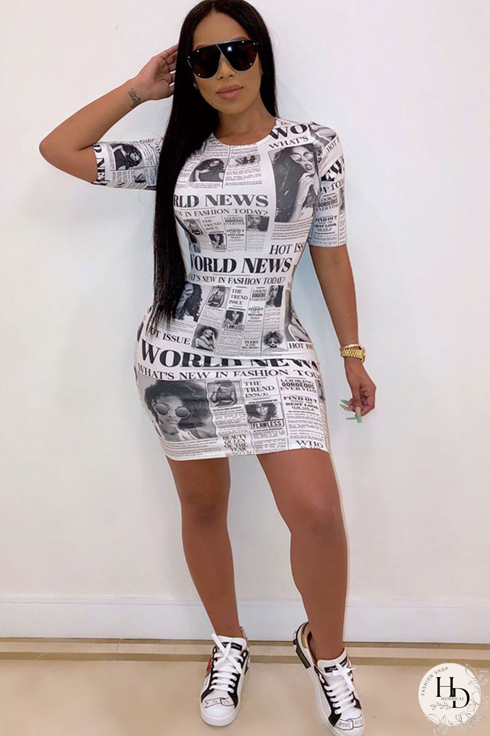 Green Polyester Sexy Cap Sleeve Short Sleeves O neck Step Skirt Mini Patchwork Print Club Dresses