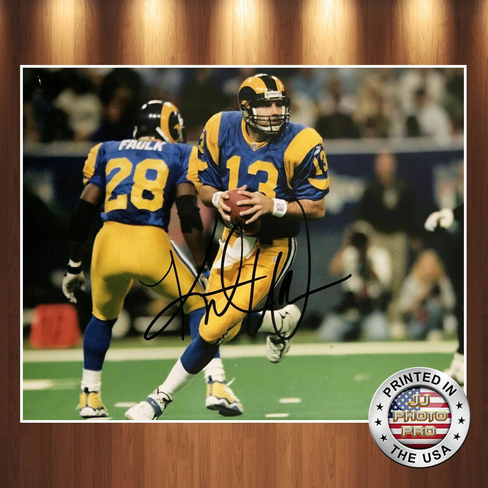 Kurt Warner Autographed Signed 8x10 Photo Poster painting ( HOF Rams ) REPRINT