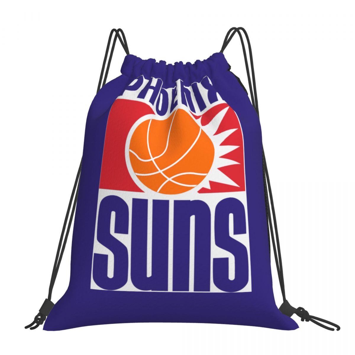 Phoenix Suns First Logo Foldable Sports Gym Drawstring Bag