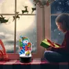 DIY Diamond Painting 7 Color Night Light Lamp Home Decoration Ornament Gift Kit(Snowman)