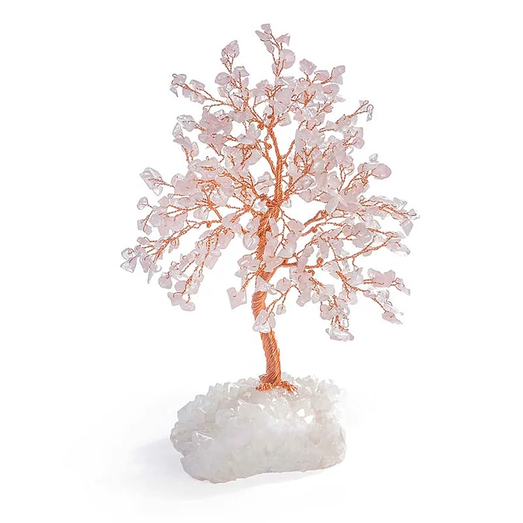 You Are Loved - Rose Quartz Stone Feng Shui Tree