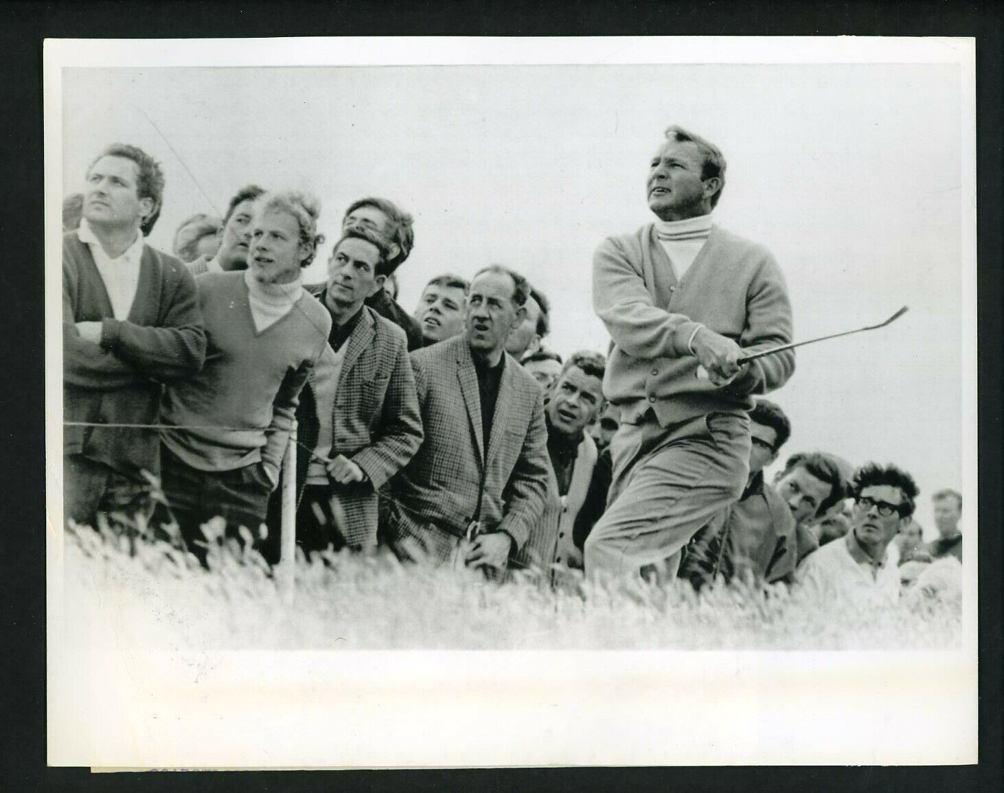 Arnold Palmer hits iron 1968 British Open Golf Tournament Press Photo Poster painting Carnoustie