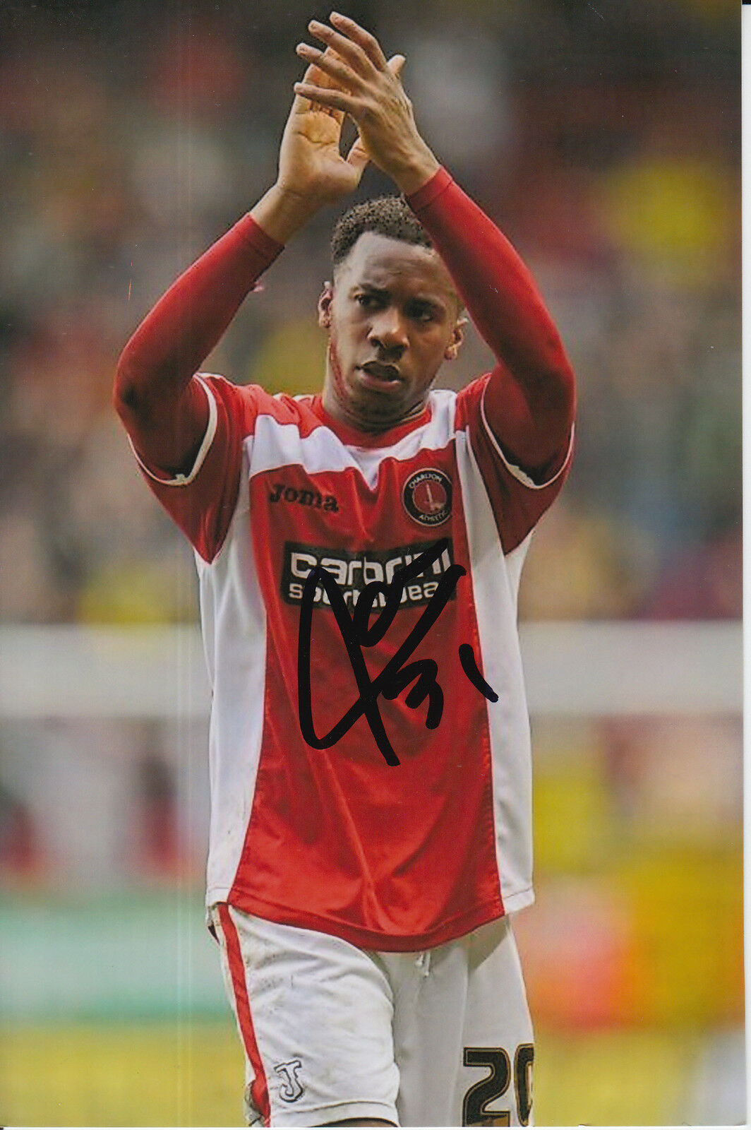 CHARLTON ATHLETIC HAND SIGNED THERRY RACON 6X4 Photo Poster painting 3.