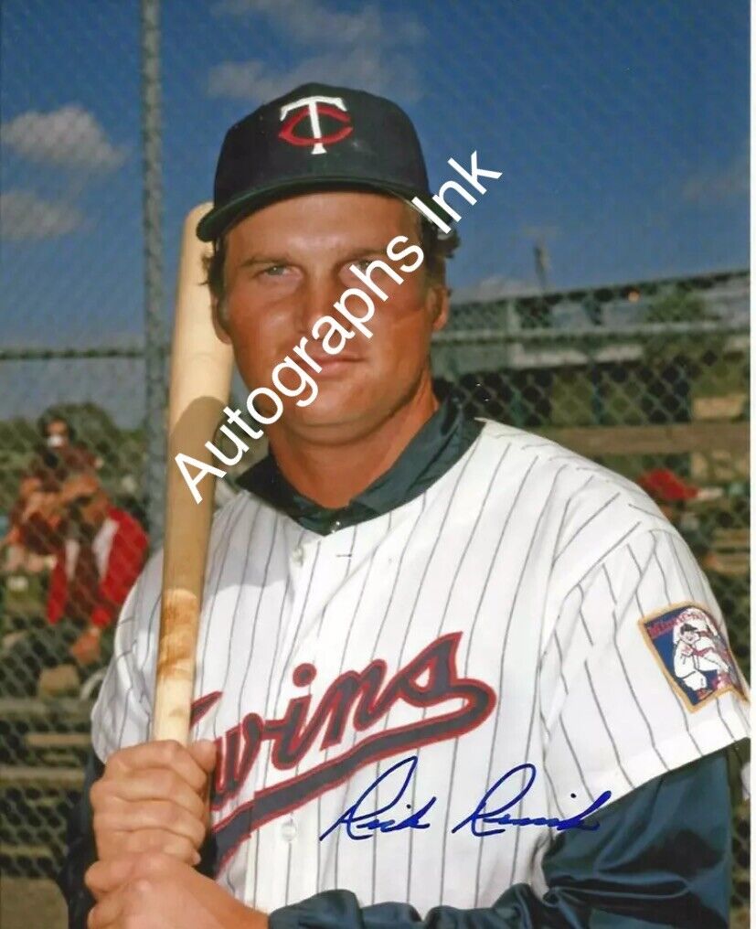 Rick Renick autographed color 8x10 Minnesota Twins Tops Vault  Ship #1