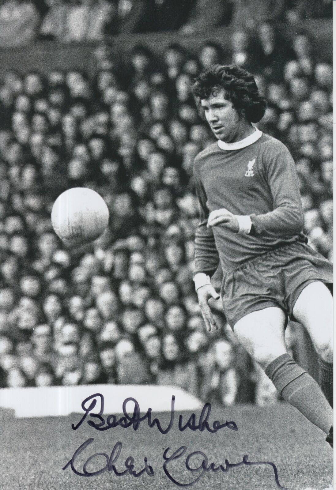 Chris Lawler Hand Signed Liverpool 12x8 Photo Poster painting.