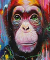 Cartoon Chimpanzee| Full Square Diamond Painting Kits