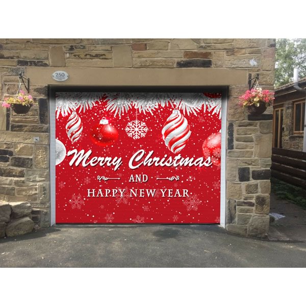 Santa's Merry Christmas Garage Door Mural