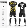 Wholesale 100% Polyester Cheap Sublimation Camisetas Football Jerseys Kits Custom Mens Soccer Uniforms Soccer Wear Set With Logo