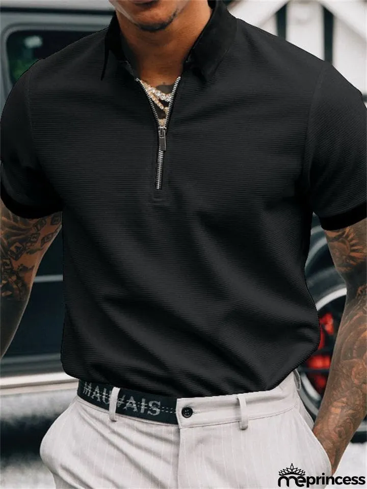 Unconventional High-class Nice Solid Men's Polo Shirts