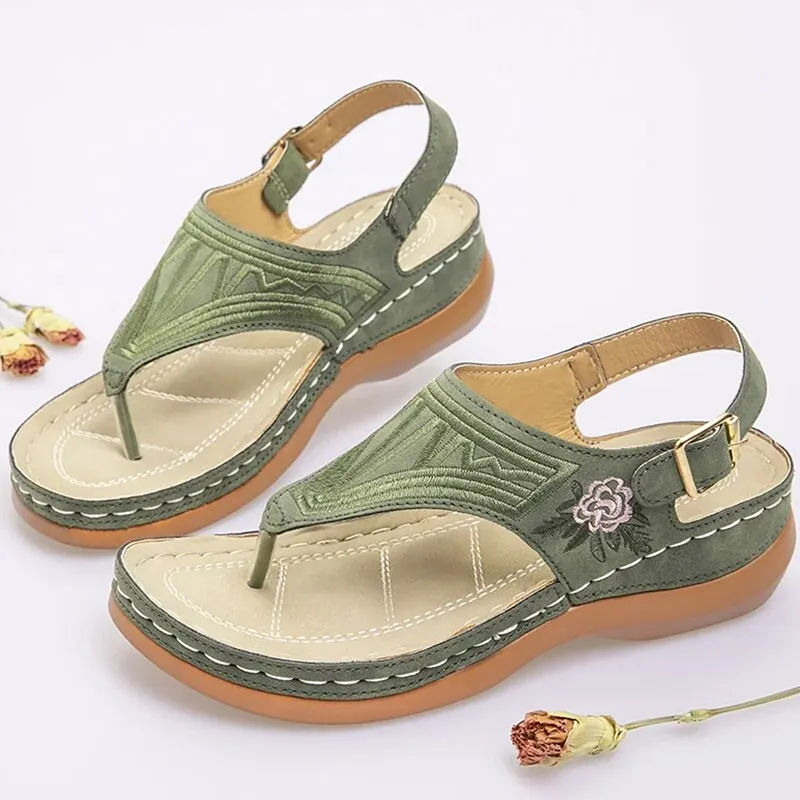 Women Sandals Low Heels Sandals Summer Shoes Women Wedges Shoes Sandalias Mujer Casual Women Flip Fliops Dropshipping Sandales