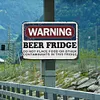 Warning Beer Fridge - Metal Tin Signs(8*12Inch/12*16Inch) - Bar