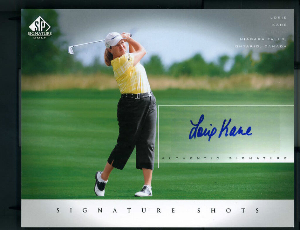 Lorie Kane Autographed Signed Upper Deck 2004 Golf SP Signature 8 x 10 Photo Poster painting