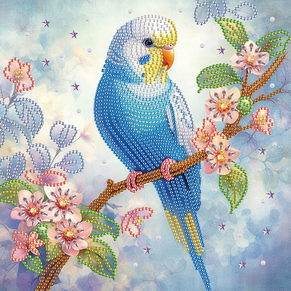 Parrot Birds 30*30cm(canvas) special shaped drill diamond painting