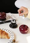 Apple toothpick box ceramic light luxury high-end appearance 2025 new decorative ornaments peace fruit