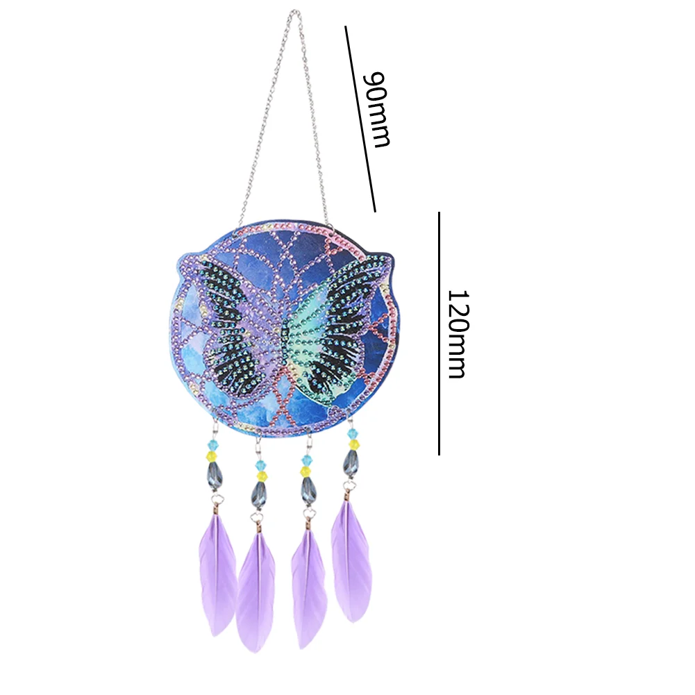 DIY Diamond Painting Dream Light Catcher Wind Chime - Butterfly