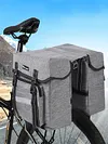 Bike Rear Rack Double Pannier Bag for Cycling Traveling Commuting (Graphite Grey)