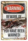 Warning - Vintage Metal Signs(12*16Inch) - Warning