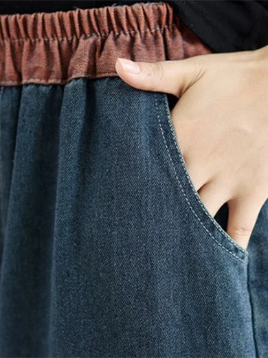 Women Half Sleeve V-neck Solid Color Dress