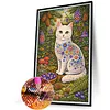 Diamond Painting -DIY Round Drill Gardening Cat(40x60cm)
