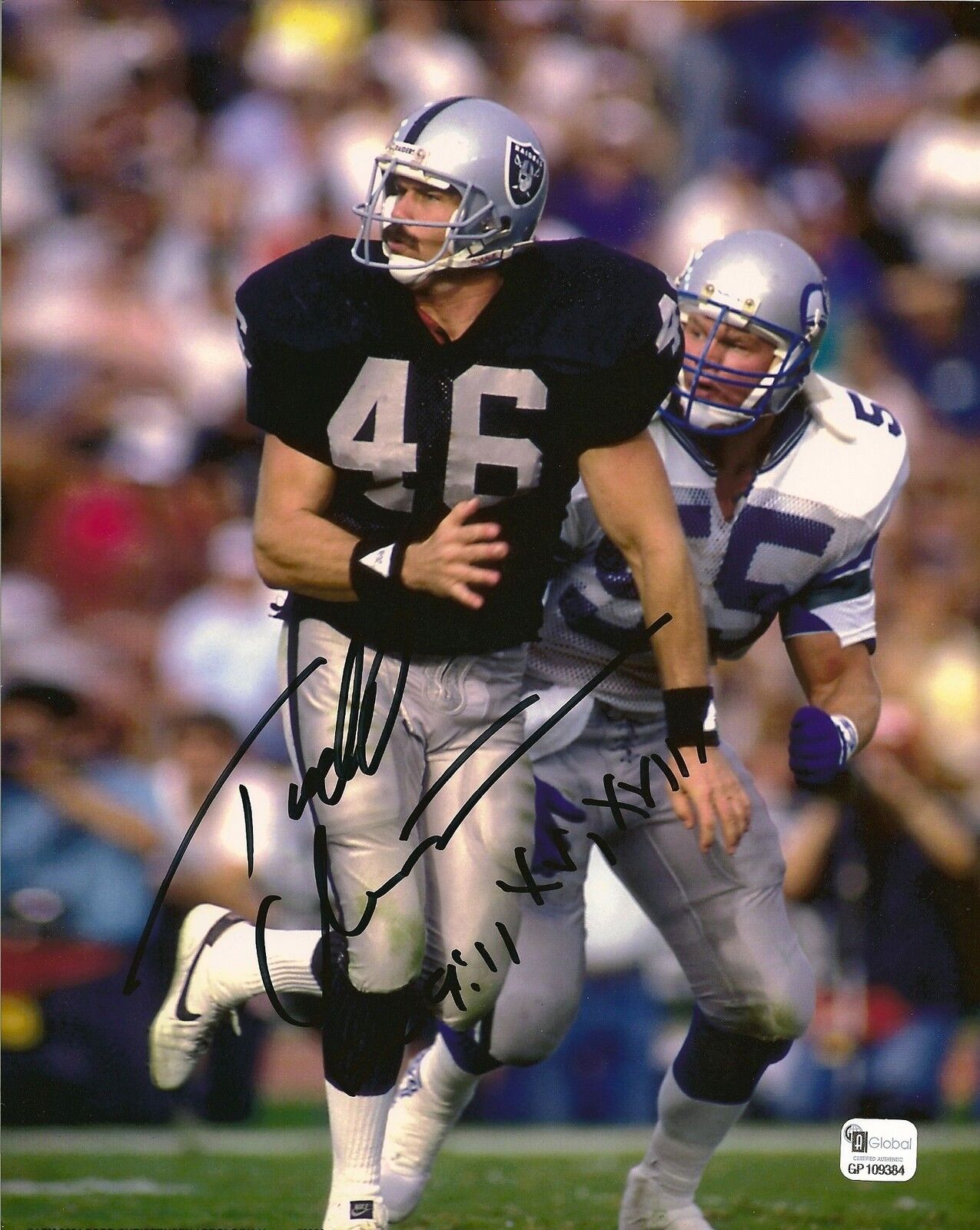 Todd Christensen Signed Raiders 8x10 Photo Poster painting GAI/DNA COA Autograph Picture Auto'd