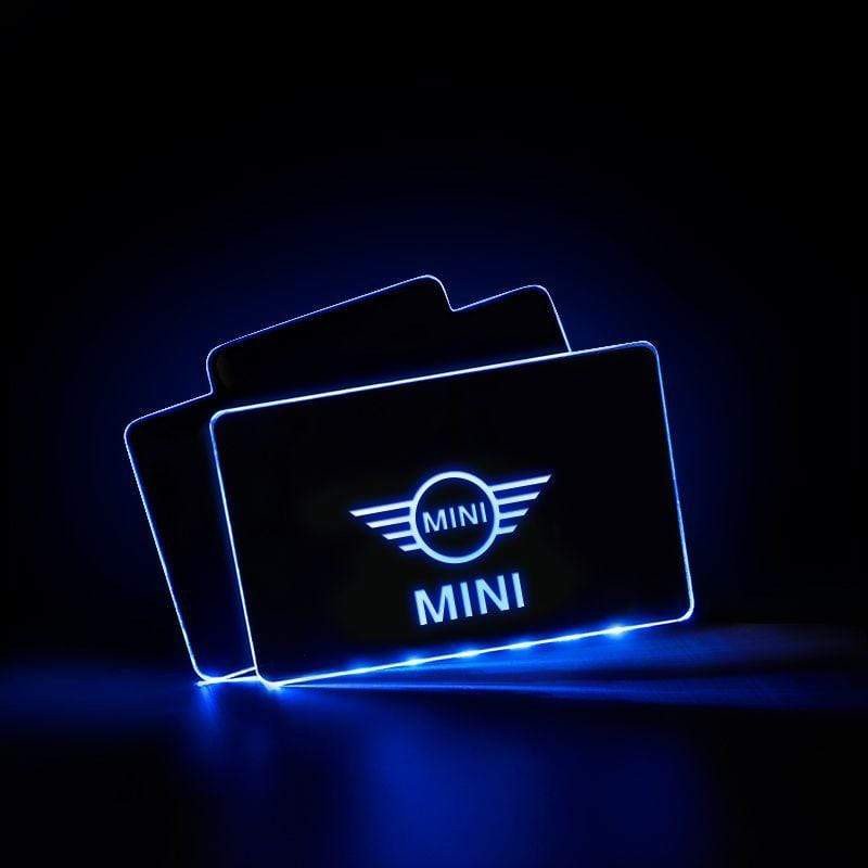 MINI Acrylic LED Car Floor Mat For MINI Atmosphere Light With RF Remote Control Car Interior Light Decoration  dxncar
