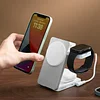 Ultra-thin Portable 3-in-1 MagSafe Magnetic Wireless Charger With Multi-angle Adjustable Aluminum Alloy Base