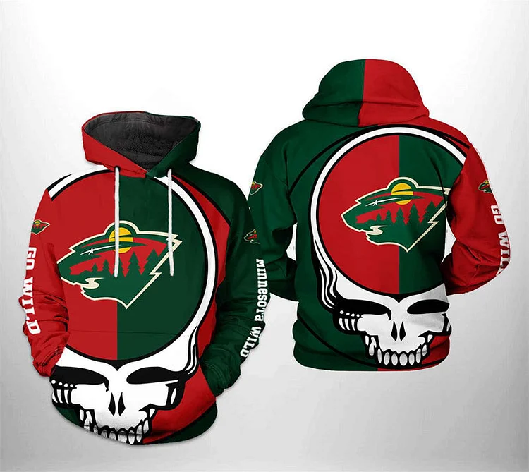 Minnesota Wild
3D Printed Hooded Pocket Pullover Hoodie