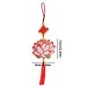 Bead Embroiderys - Counted Cross Stitch Lotus Ornament Kit for Wall Window Decorations
