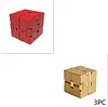 Stress Relief Toy Premium Metal Infinity Cube Portable Decompresses Relax Toys for Children Adults