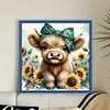 Highland Cow-11CT Stamped Cross Stitch Kit(40x40cm)