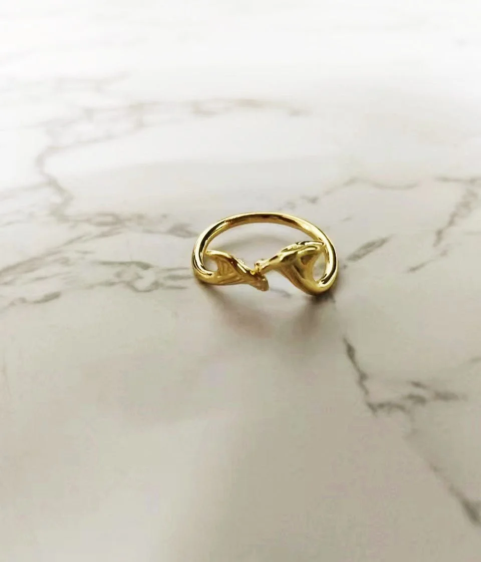Chanterelle Mushroom Ring (Gold)