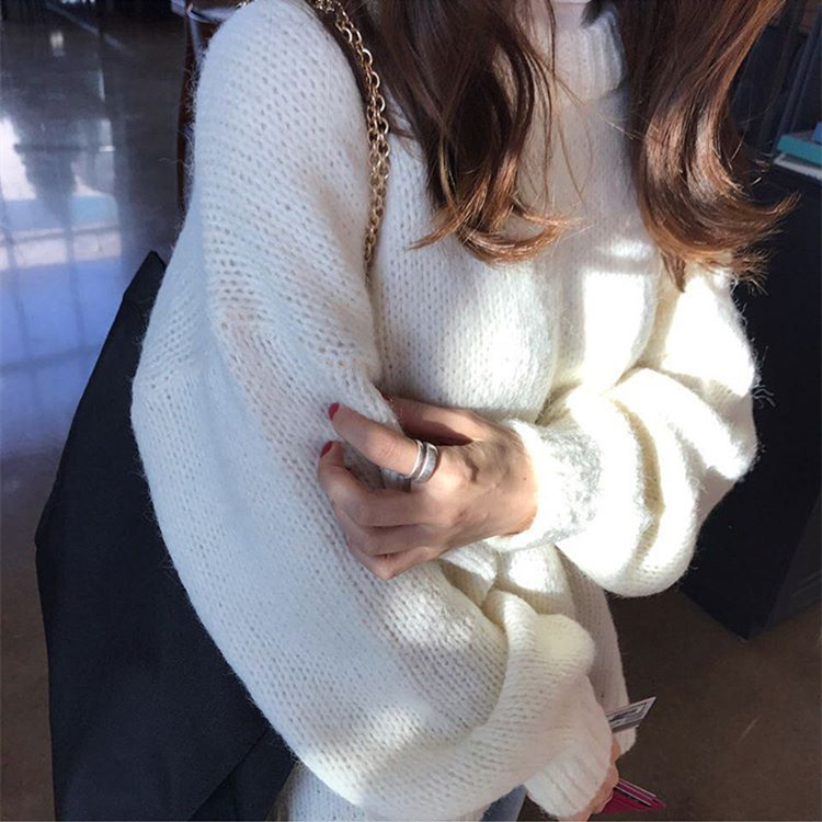 Billlnai 10 colors Pink 2023 Women Sweater Pullover Female Knitting Overszie Long Sleeve Loose Knitted Outerwear Womens Winter Sweaters