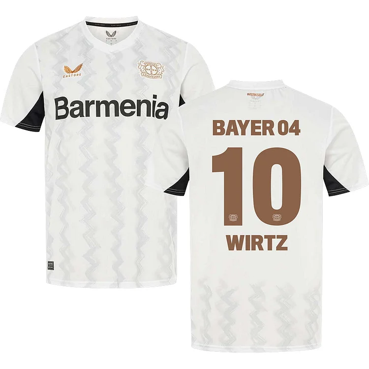 Bayer Leverkusen Florian Wirtz 10 Away Trikot 2024-2025