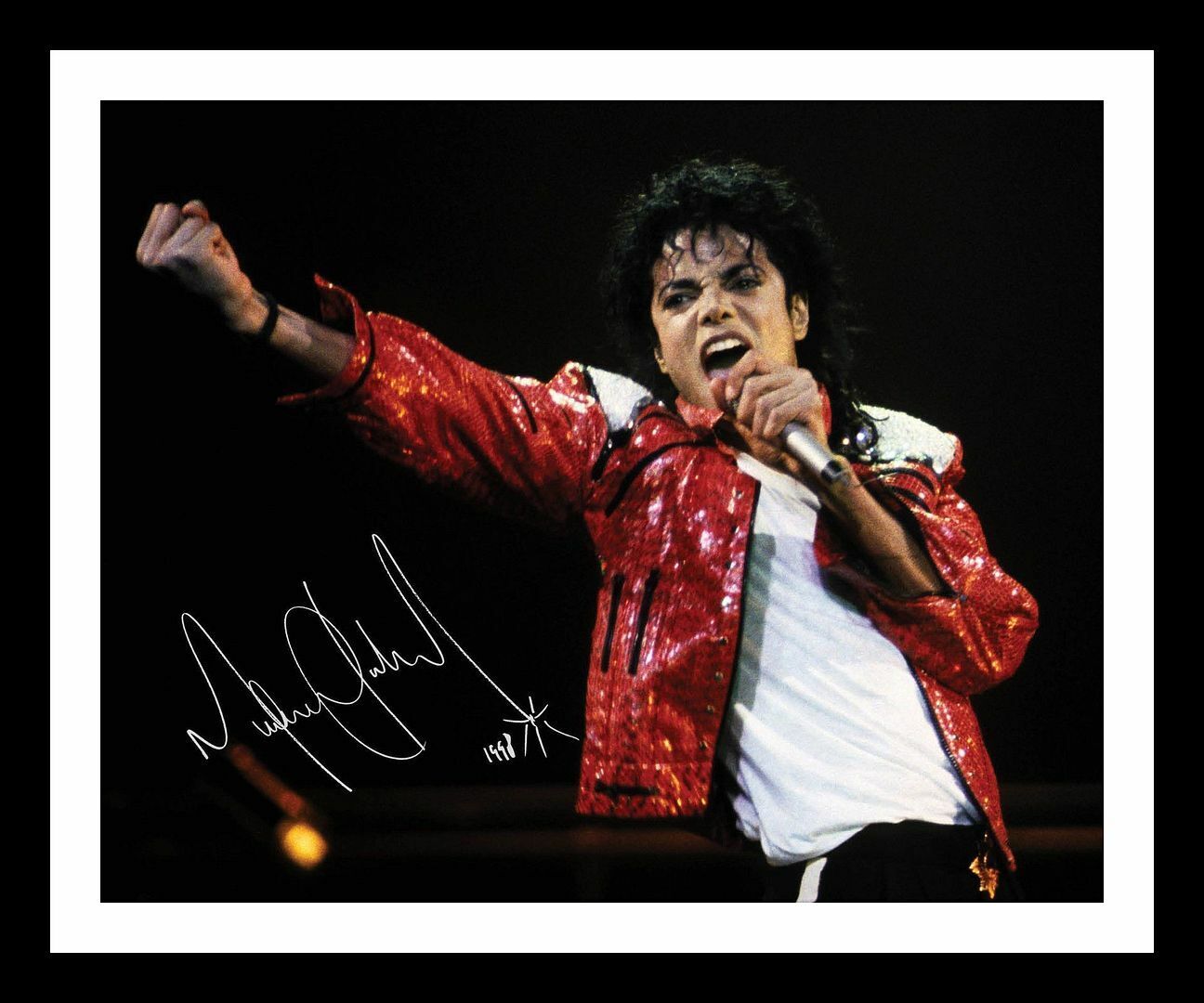 Michael Jackson Autograph Signed & Framed Photo Poster painting 3