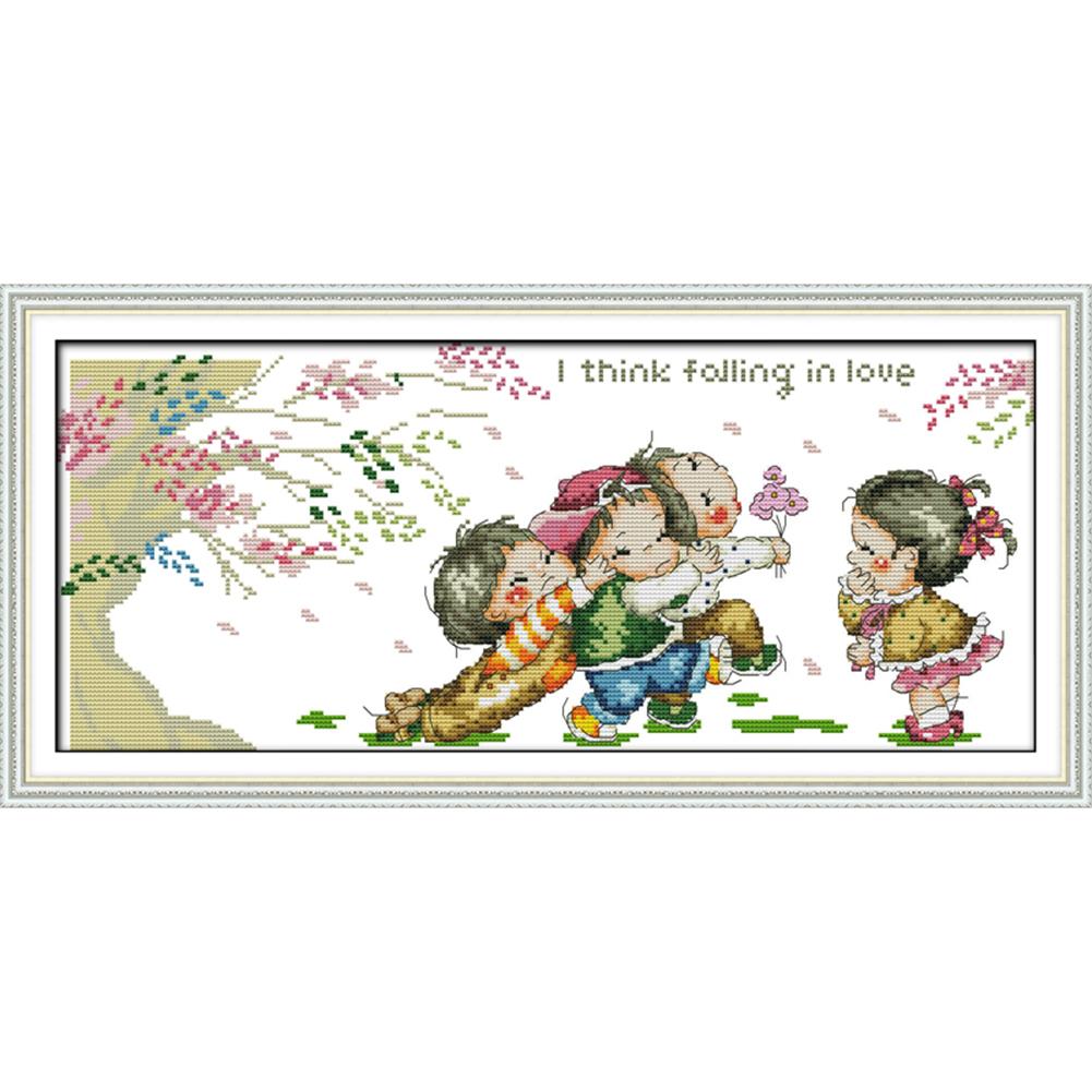 

Let Me Come First - 14CT Stamped Cross Stitch - 48*21cm, 501 Original