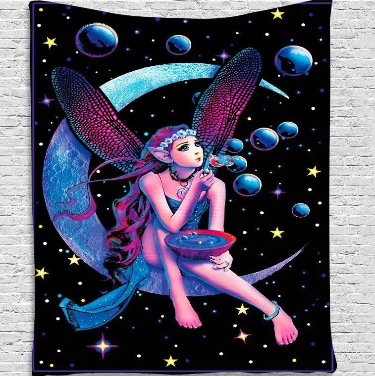 Unique Mandela Wall hanging Tapestry psychedelic pattern yoga throw beach throw carpet Hippie Home Decor Wall Tapestry Blanket