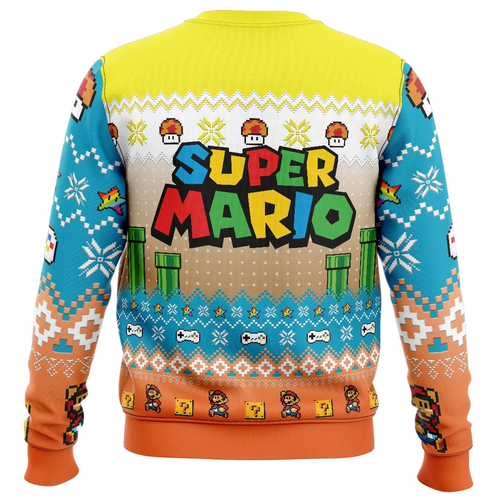 Mario Bros Adventure of Mario Ugly Christmas Sweatshirt