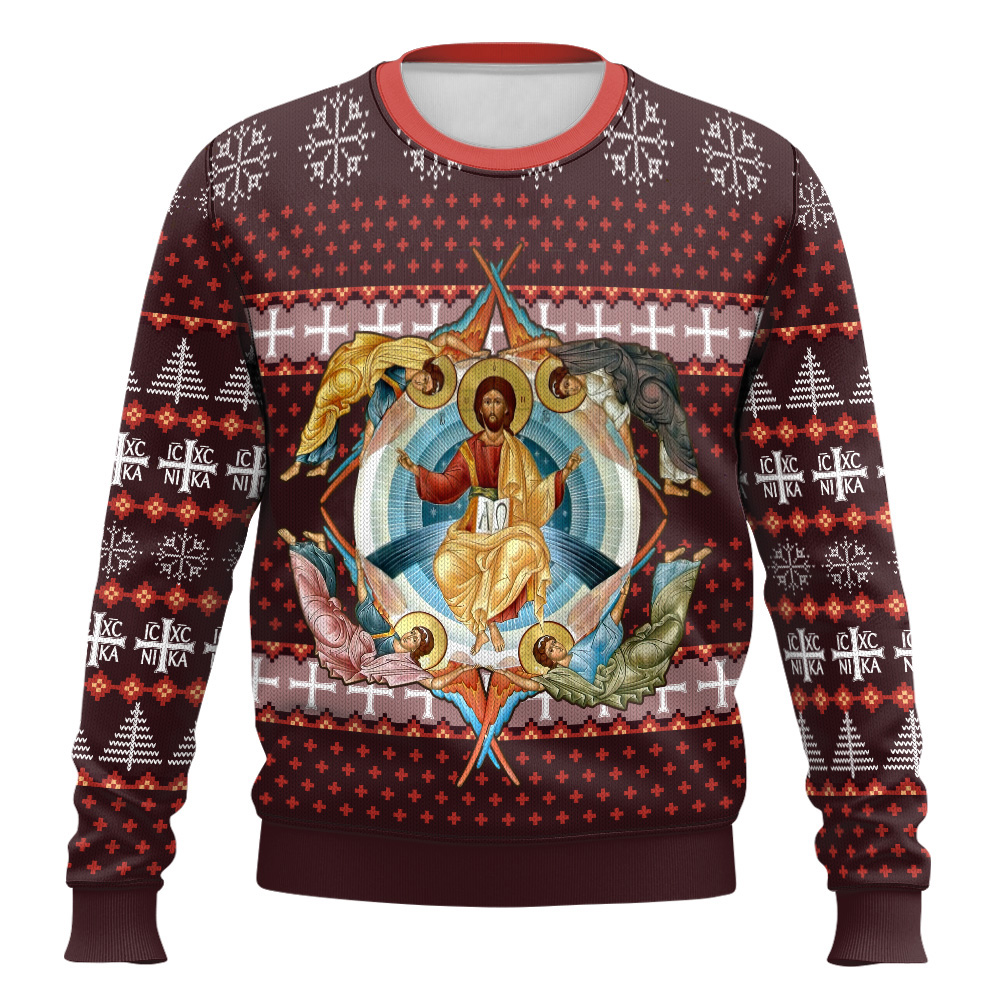 Jesus Orthodox Ugly Christmas Sweater