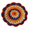 (US Only)Crochet Mandala Coaster Handmade DIY Material Package with Crochet Hook(4)