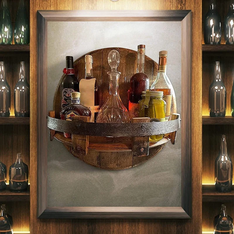 Whiskey Cabinet Whiskey Barrel Bar Home Bar Whiskey Barrel Mini Bar Mini Bar  -  Italia