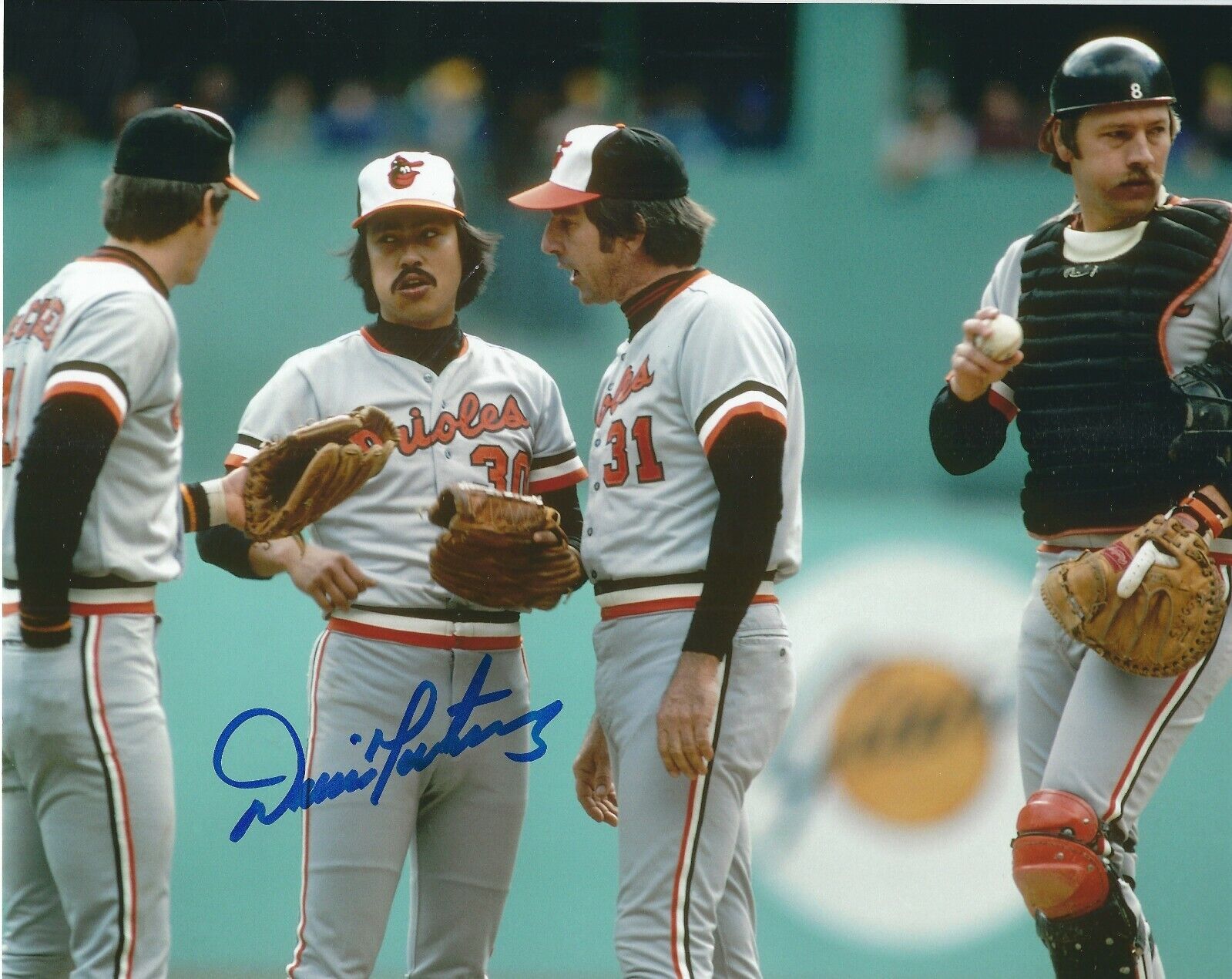 Autographed DENNIS MARTINEZ Baltimore Orioles 8x10 Photo Poster painting w/ COA