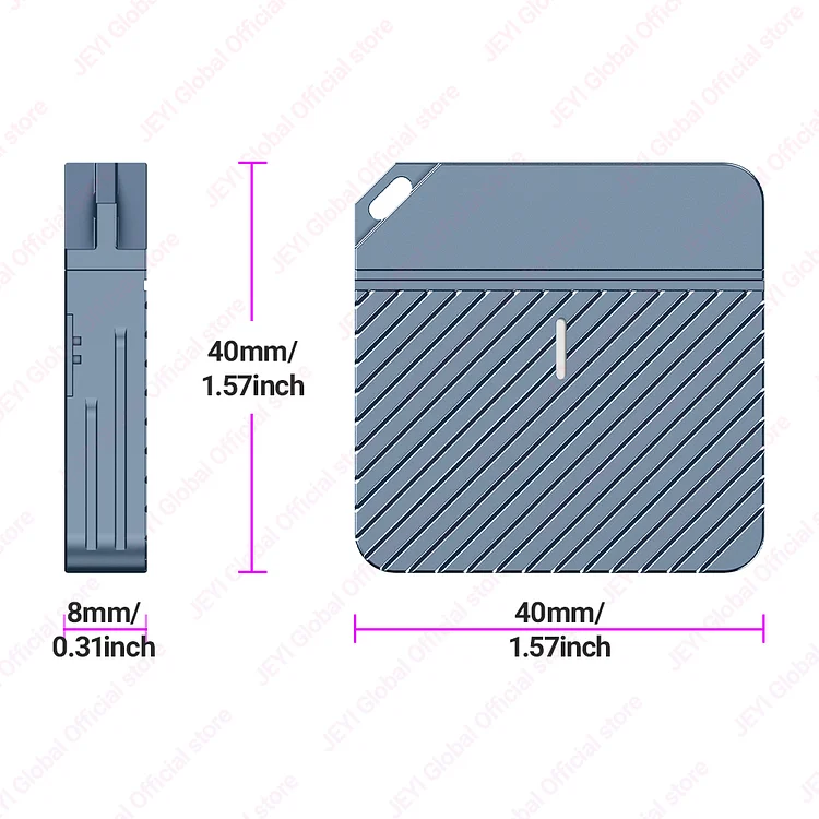 JEYI 2230 M.2 NVMe Direct-attach SSD Enclosure, USB 3.2 10Gbps In