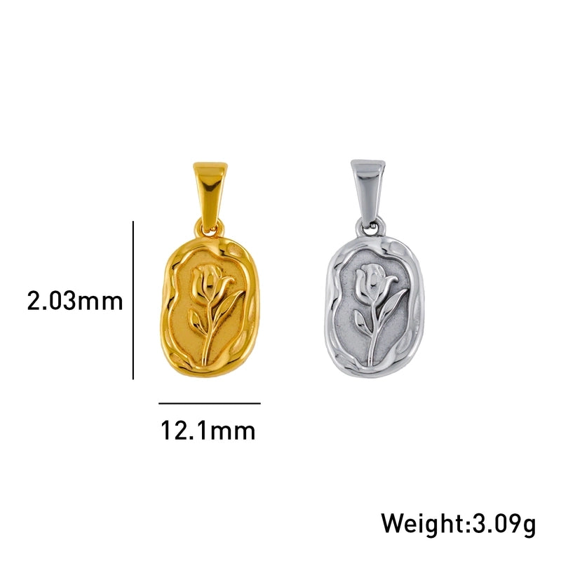 Animal Fruit Rose Pendant Melon Seed Buckle Earring Findings