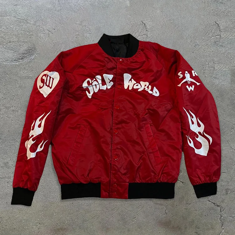 Tide brand printed fashion sports coat windbreaker