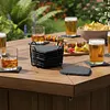 Square Slate Drink Coasters Set with Anti-Scratch Bottom for Home Office Kitchen