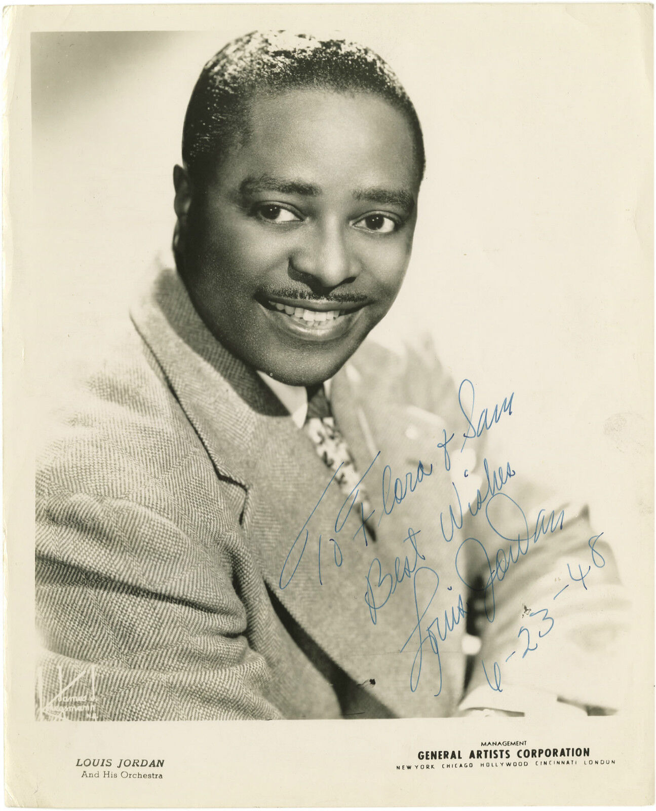 LOUIS JORDAN Signed Photo Poster paintinggraph - Jazz & Swing Musician / Bandleader - Preprint